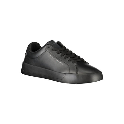 Black Polyester Sneaker