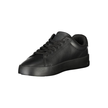 Black Polyester Sneaker