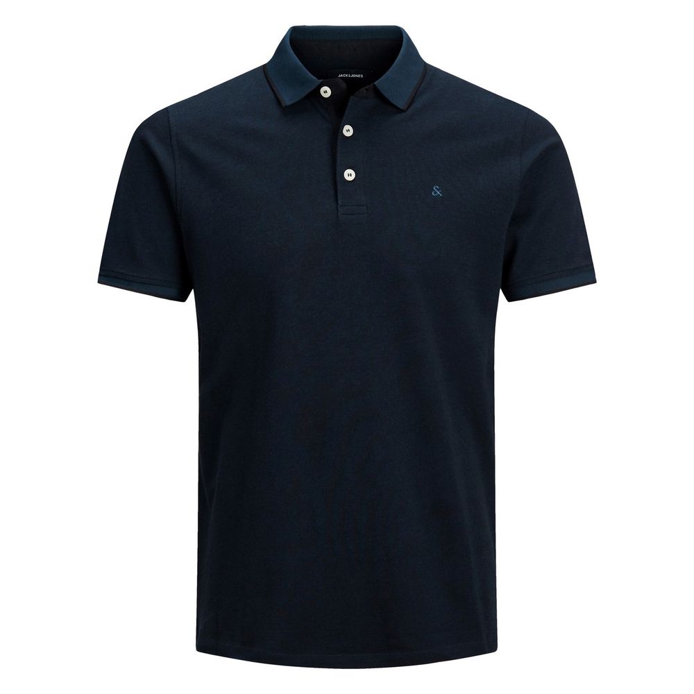 Blue Cotton Polo Shirt