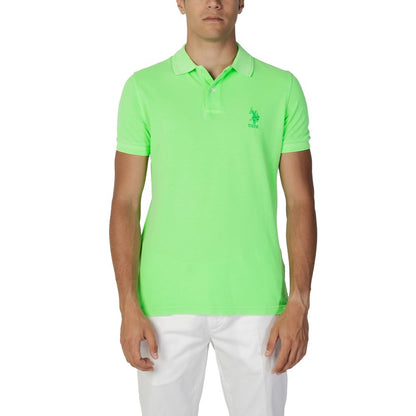 Green Cotton Polo Shirt