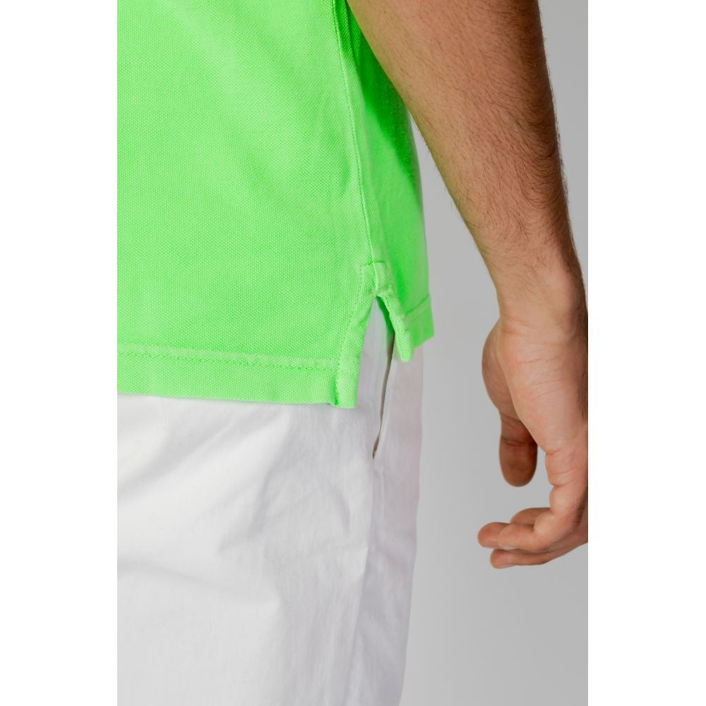 Green Cotton Polo Shirt