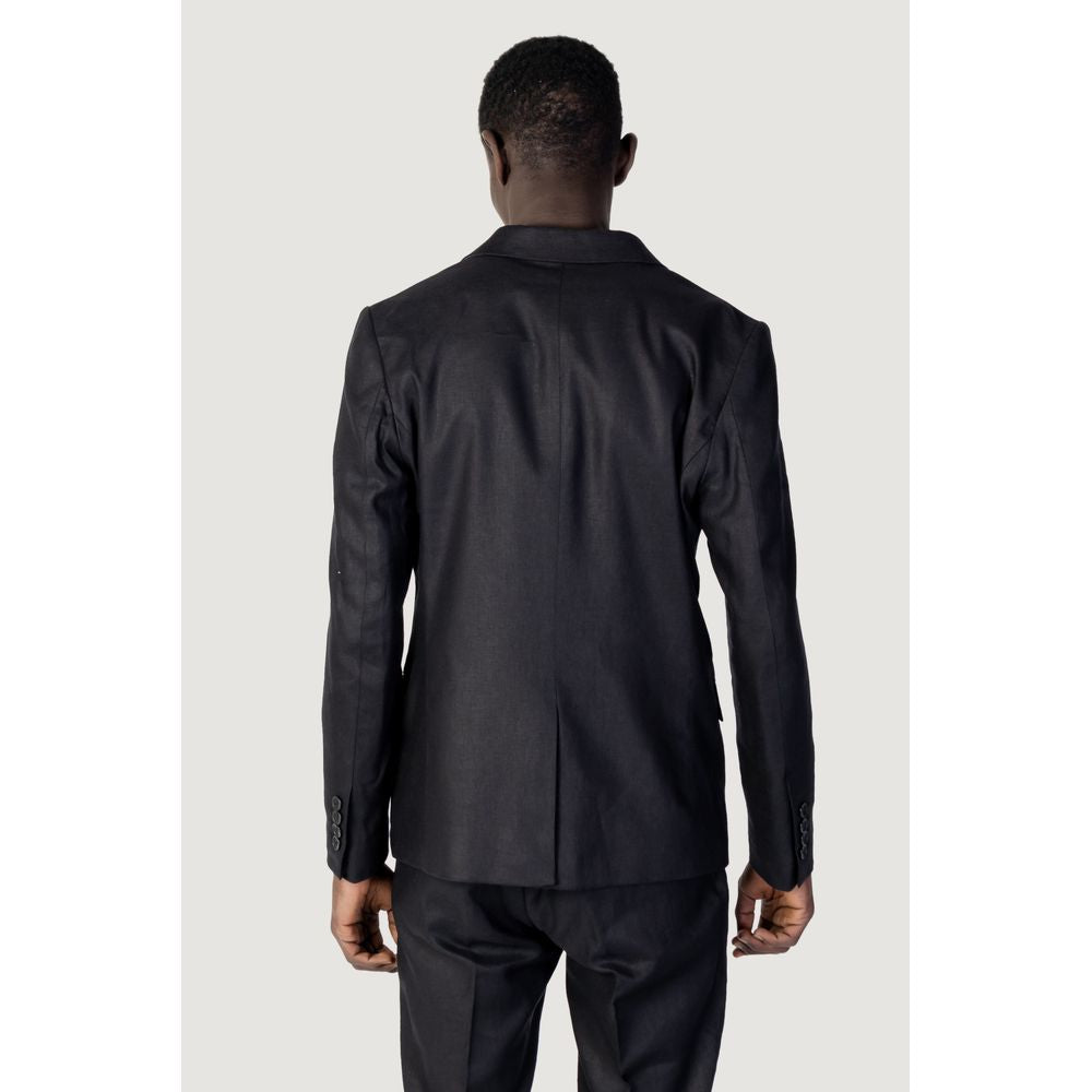 Antony Morato Black Linen Suit Jacket