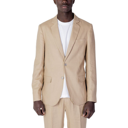 Antony Morato Beige Linen Suit Jacket