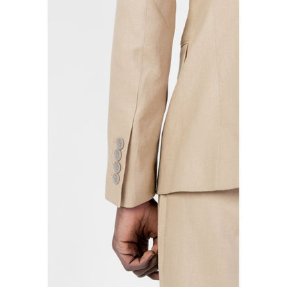 Antony Morato Beige Linen Suit Jacket