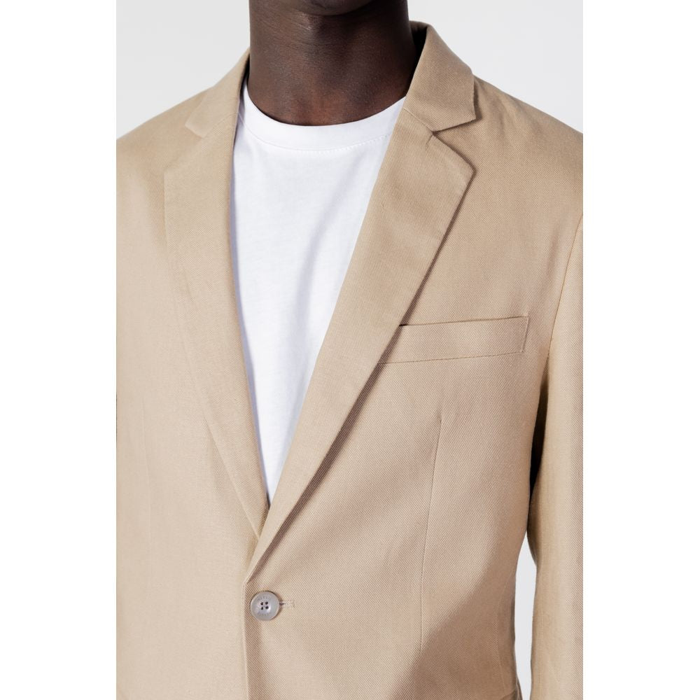 Antony Morato Beige Linen Suit Jacket