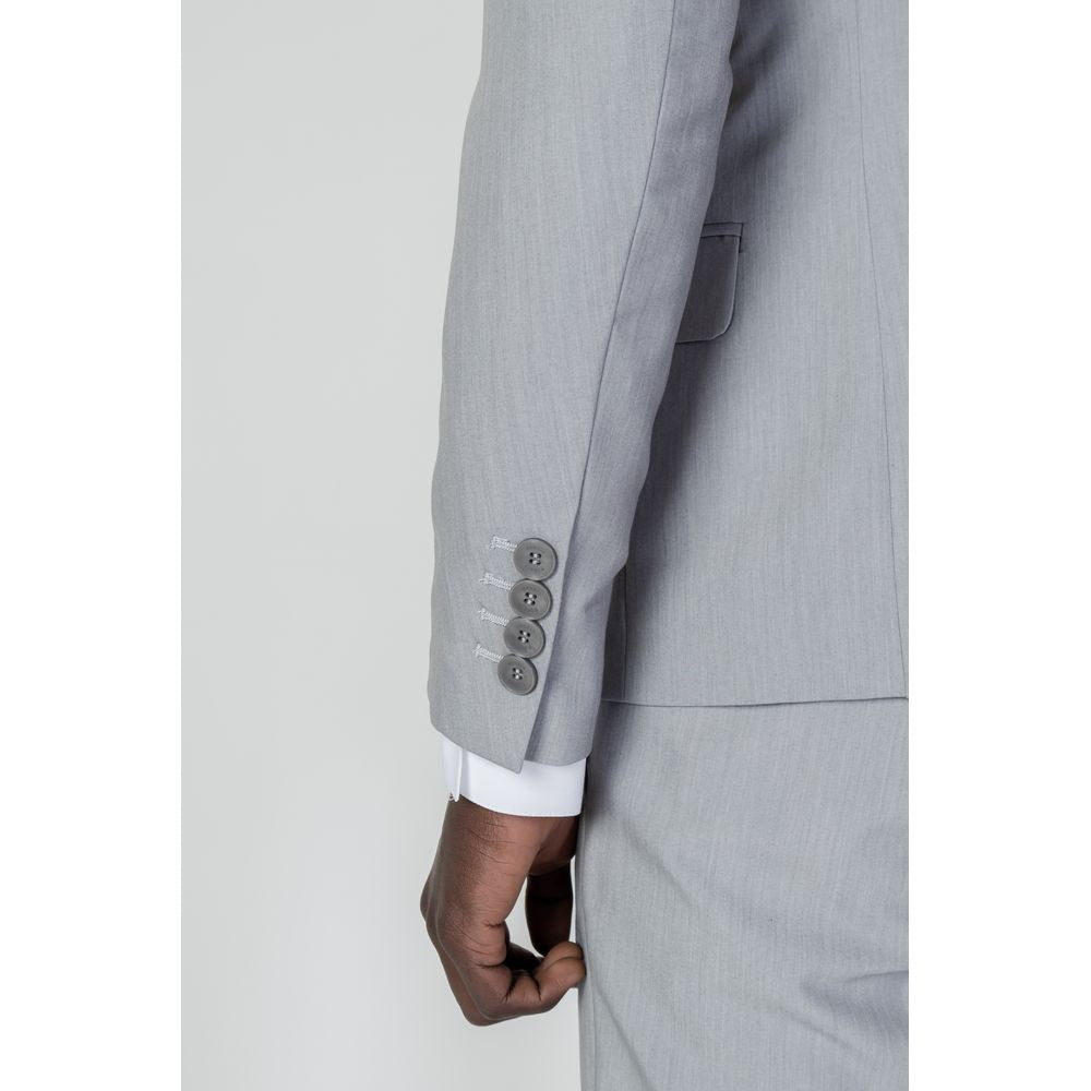 Antony Morato Gray Polyester Suit Jacket