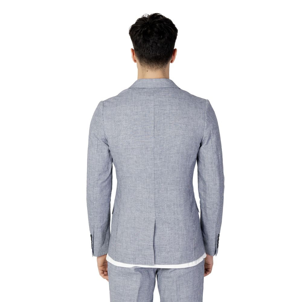 Antony Morato Blue Linen Suit Jacket