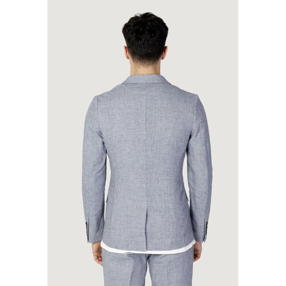 Antony Morato Blue Linen Suit Jacket