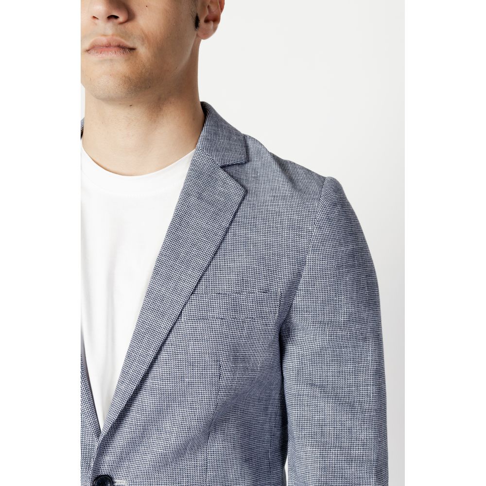 Antony Morato Blue Linen Suit Jacket