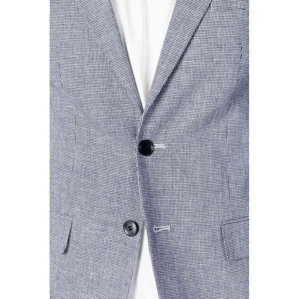 Antony Morato Blue Linen Suit Jacket