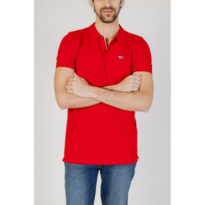 Red Cotton Polo Shirt