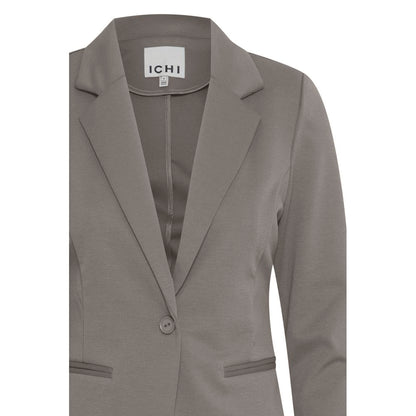 Gray Polyester Suits & Blazer