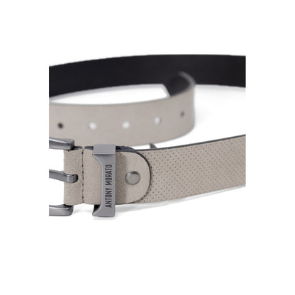 White Leather Belt