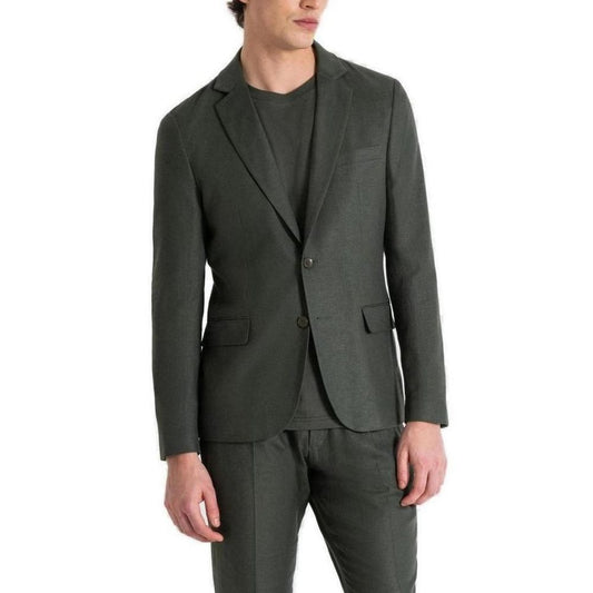 Antony Morato Green Linen Suit Jacket