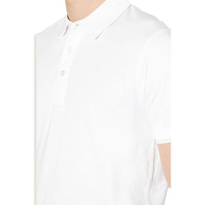 White Cotton Polo Shirt