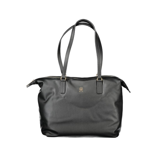 Black Polyester Handbag