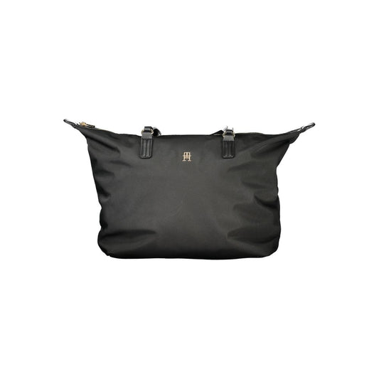 Black Polyester Handbag