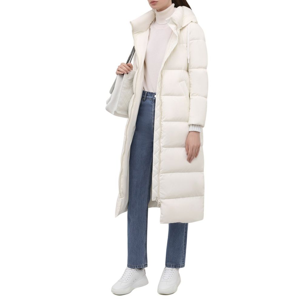 White Nylon Women Jacket