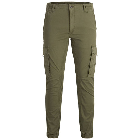 Green Cotton Jeans & Pant