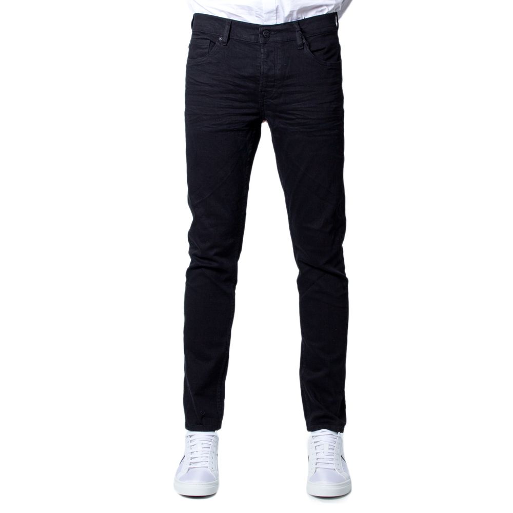 Black Cotton Jeans & Pant