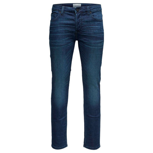 Blue Cotton Jeans & Pant