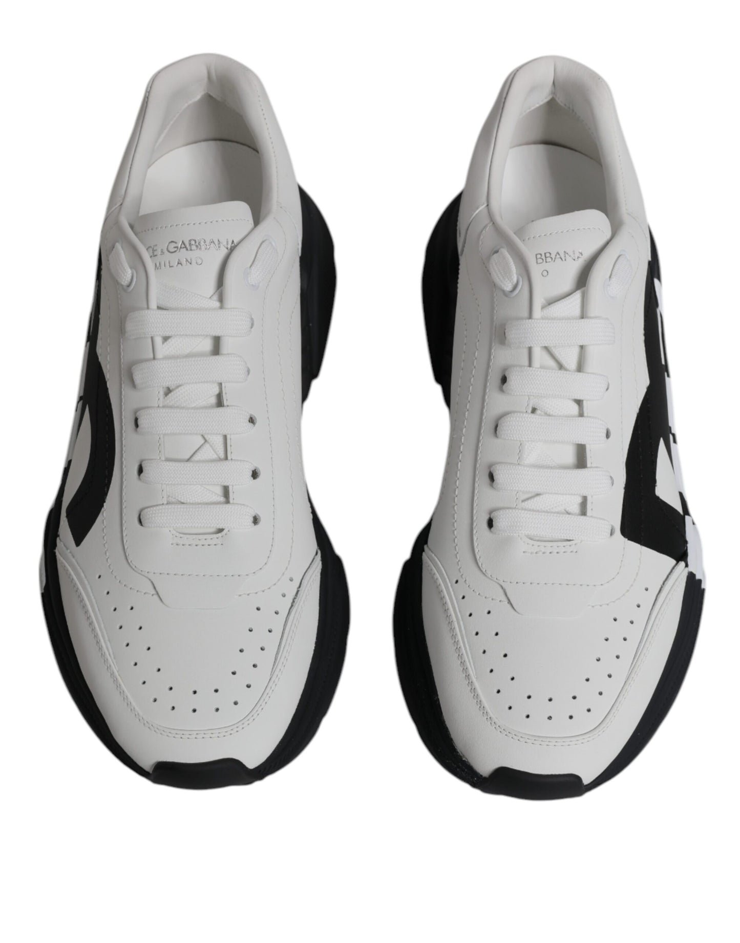 White Black DAYMASTER Leather Shoes