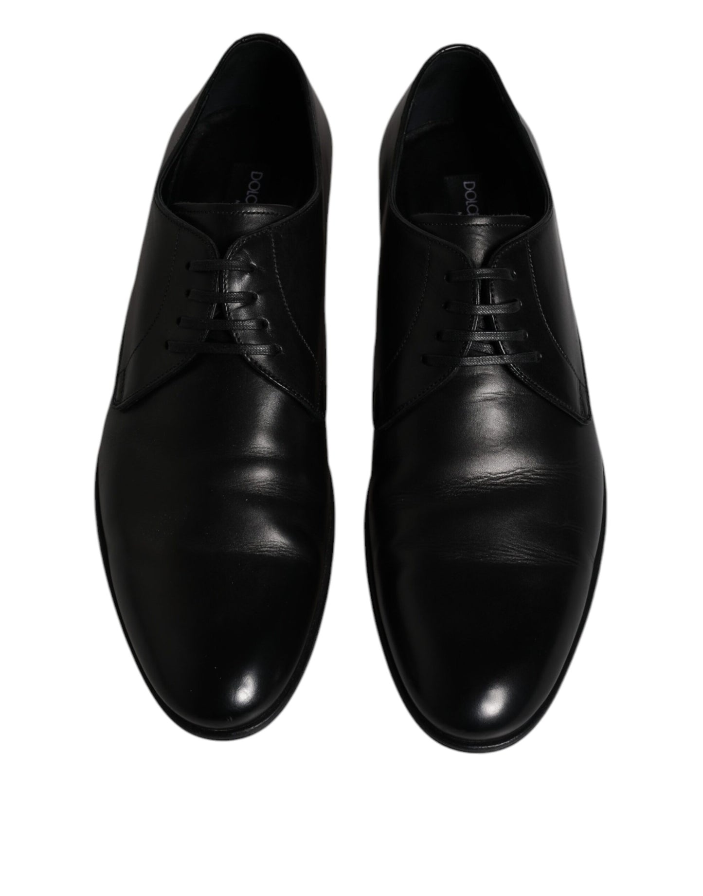 Black Leather Lace Up Men Derby Formal Shoes