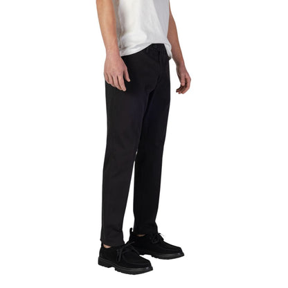 Black Cotton Jeans & Pant