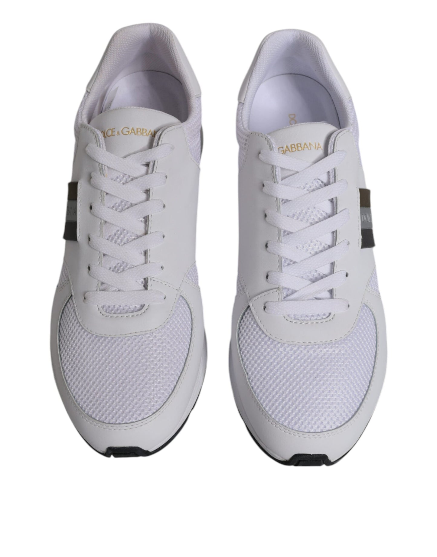 White Logo Leather Casual Men Sneakers Shoes