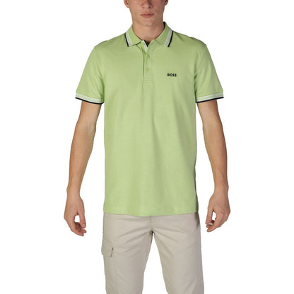 Green Cotton Polo Shirt