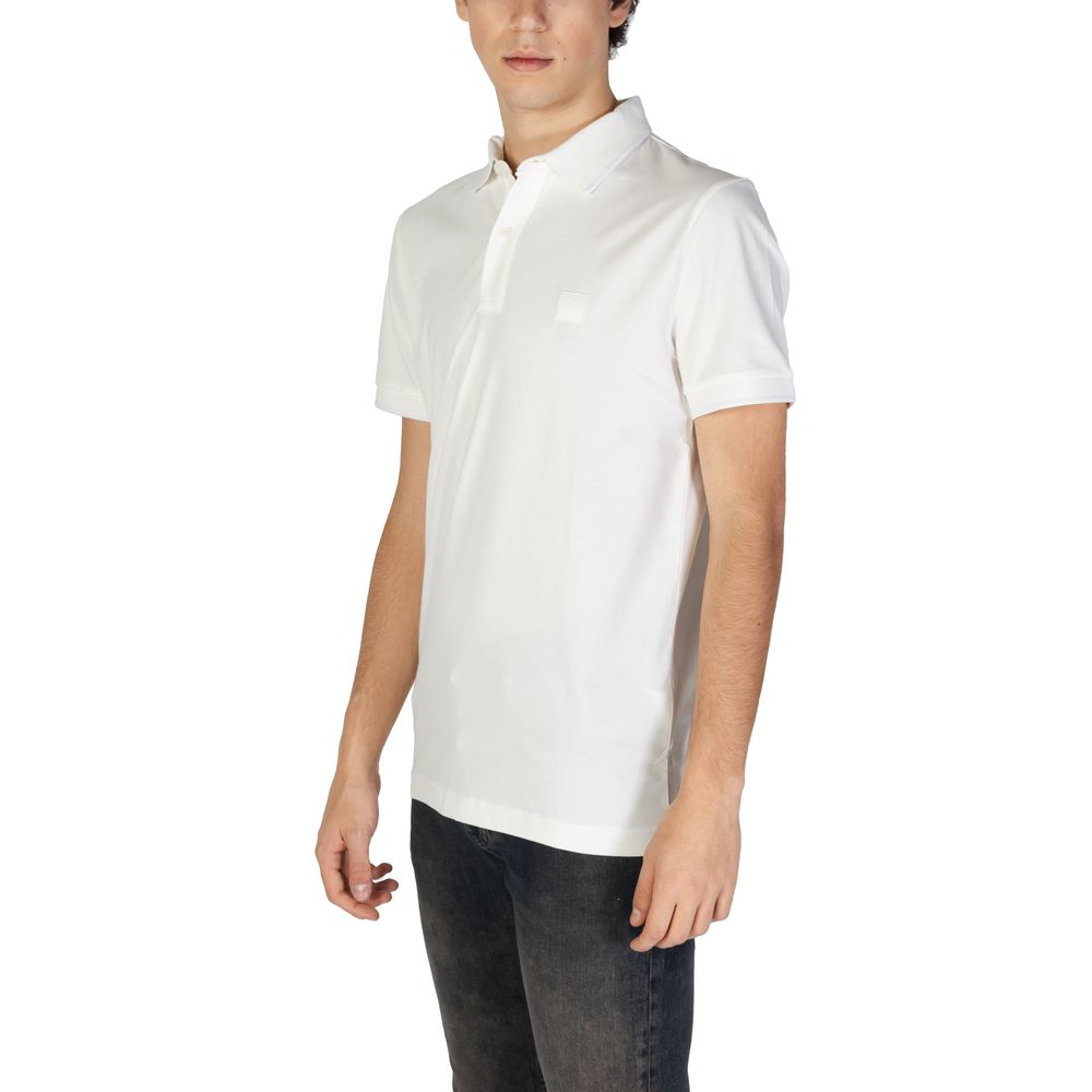 White Cotton Polo Shirt