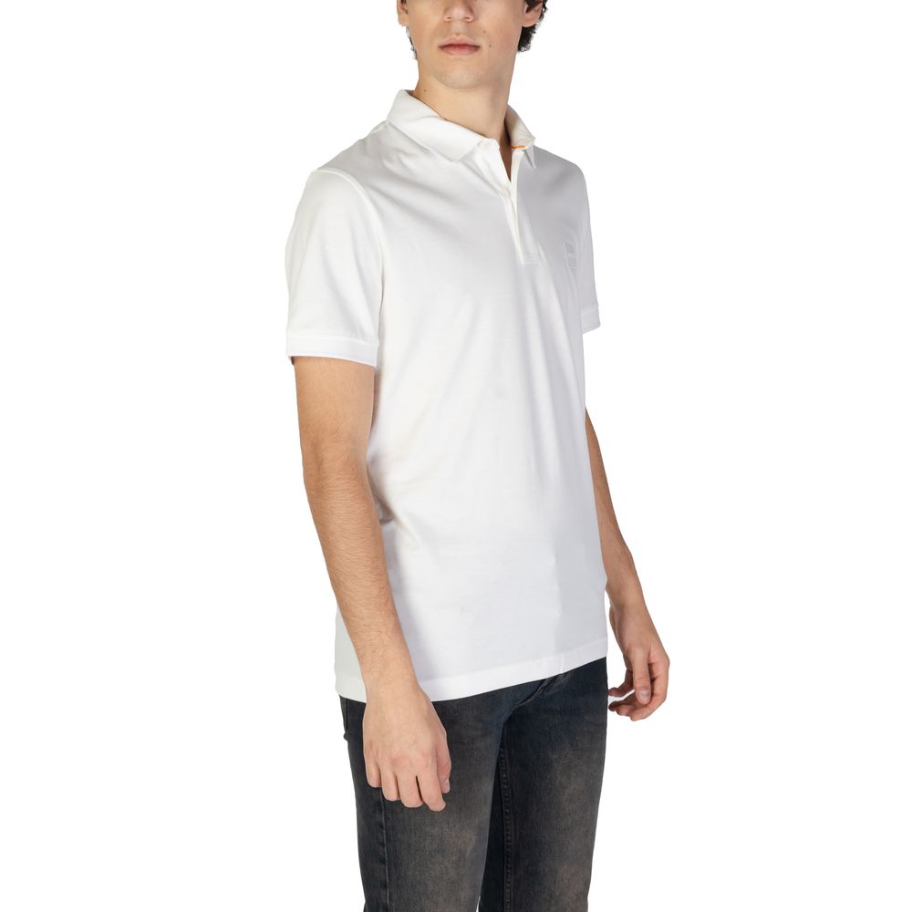 White Cotton Polo Shirt