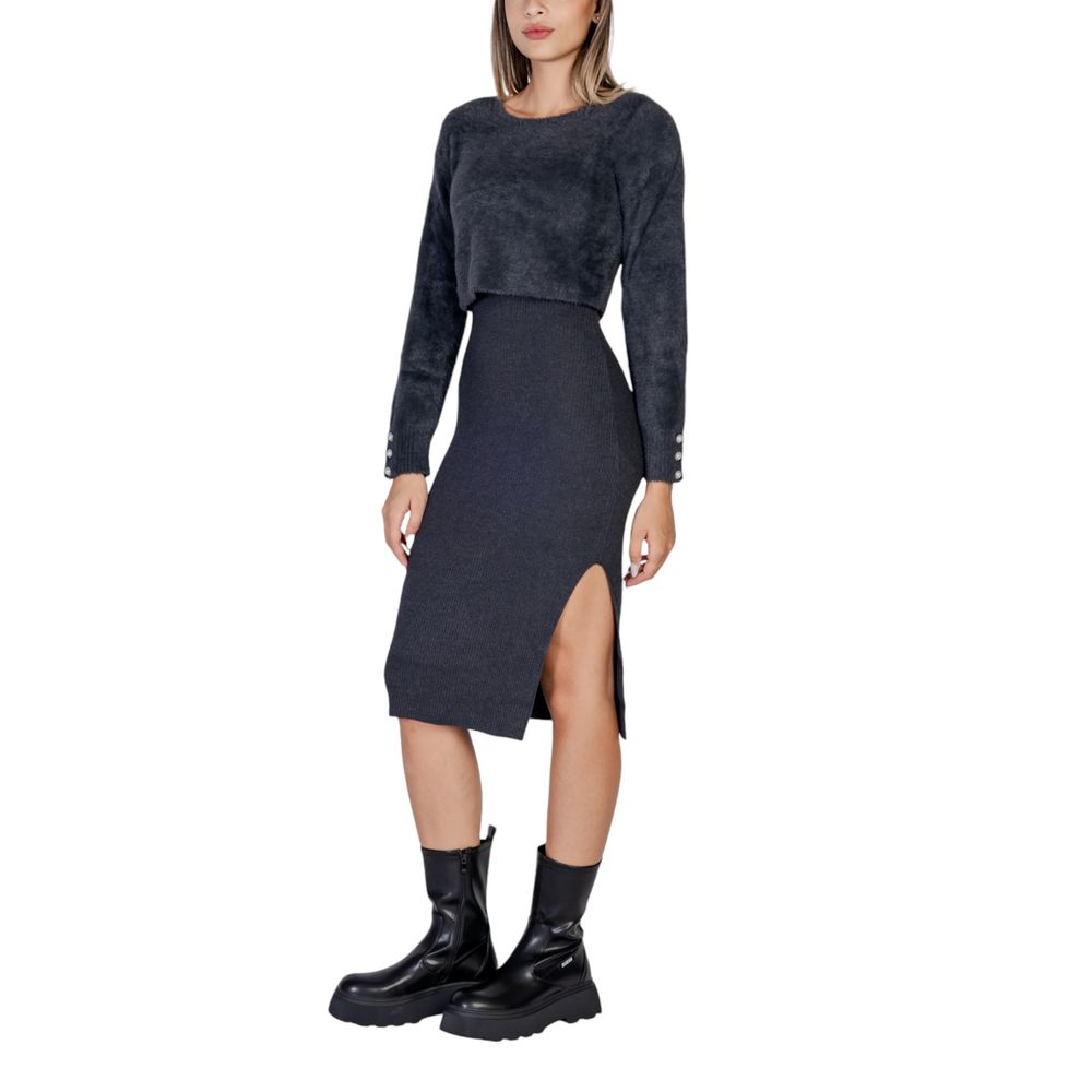 Gray Polyamide Dress