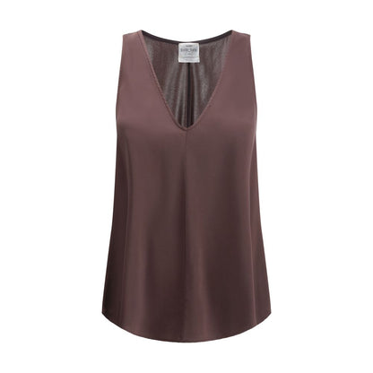 Satin V-neck Top