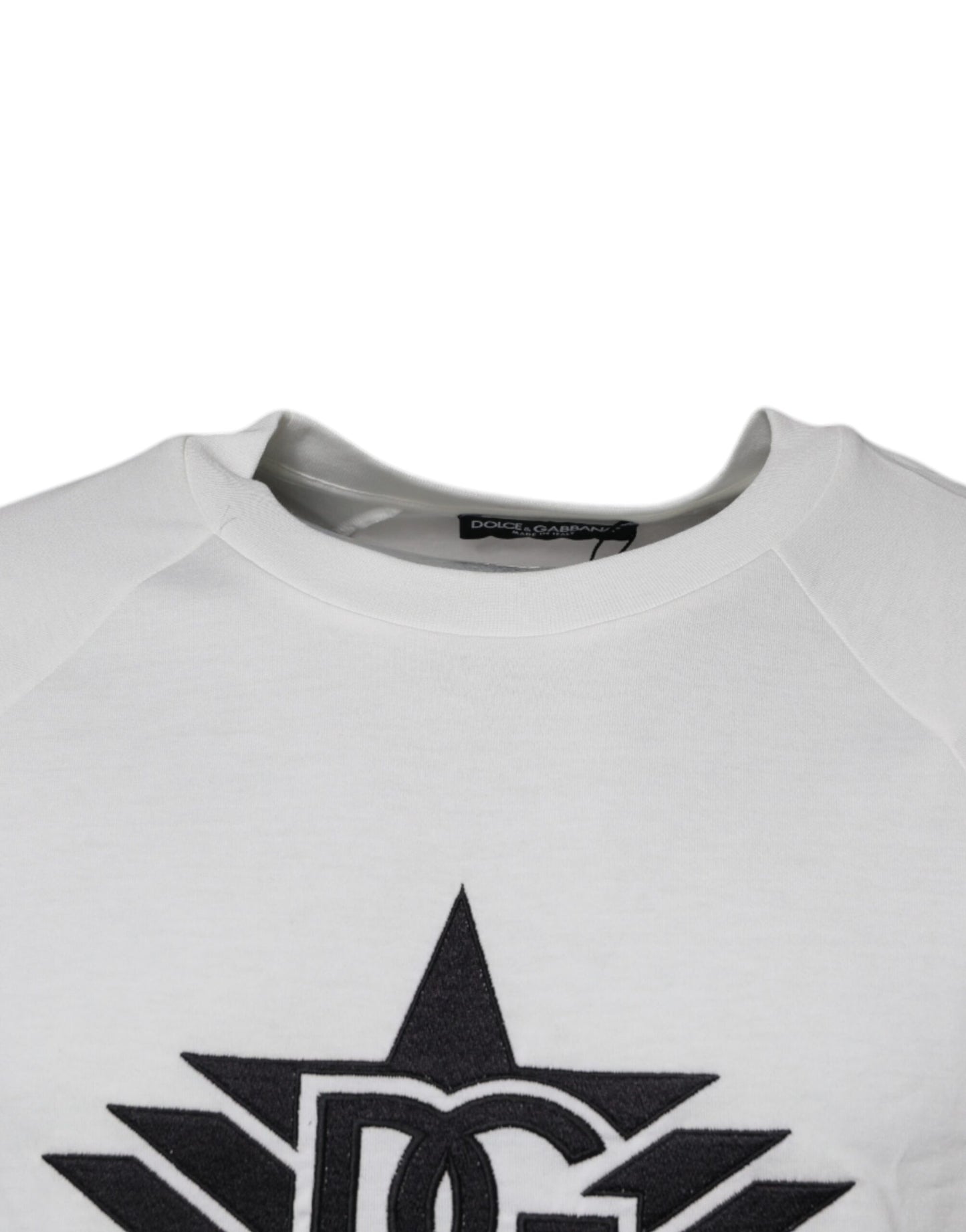 White DG Sport Crew Neck Short Sleeve T-shirt