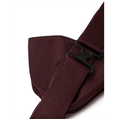 Burgundy Silk Ties & Bowty