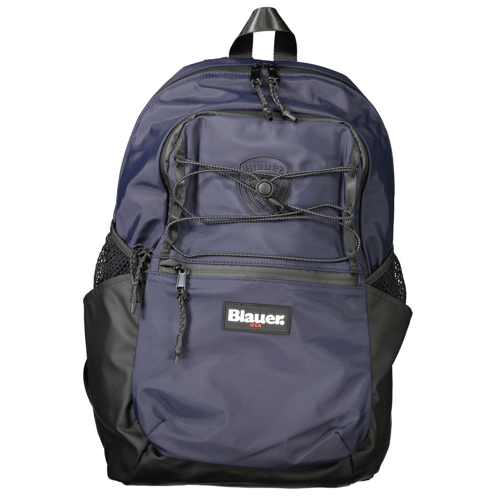 Blue Polyester Backpack