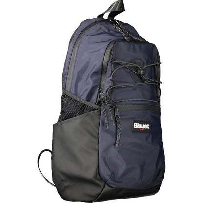 Blue Polyester Backpack