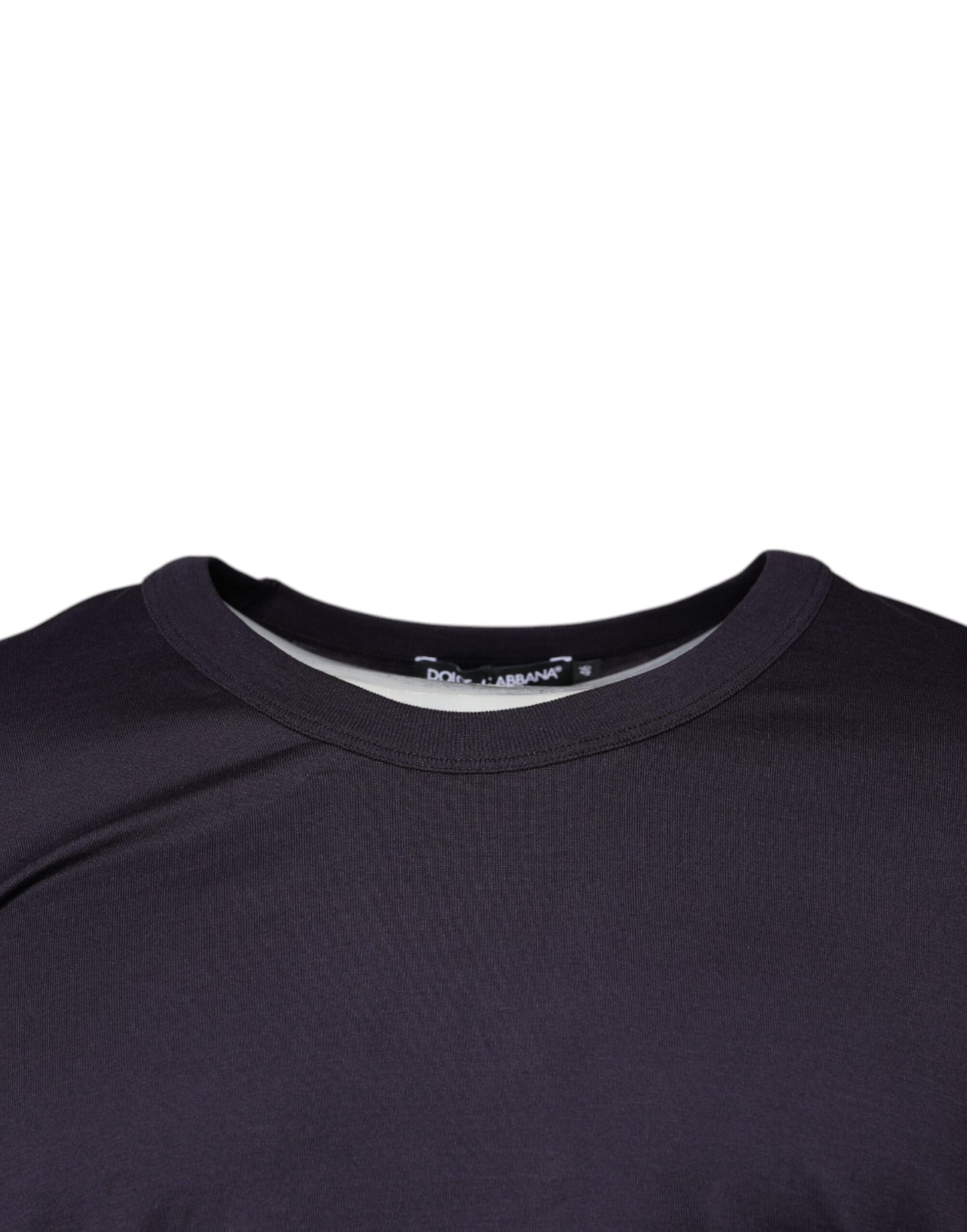 Violet Cotton Crew Neck Short Sleeves T-shirt