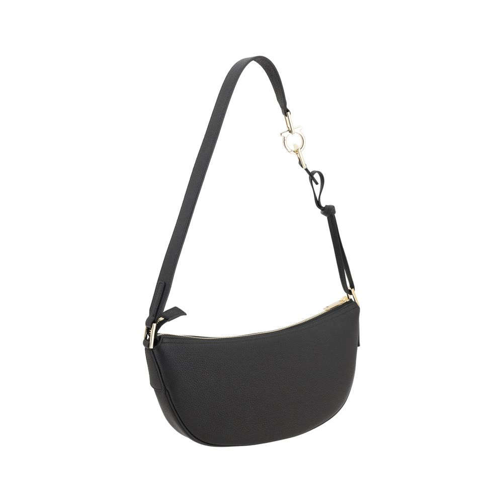 Black Calf Leather Bos Taurus Shoulder Bag