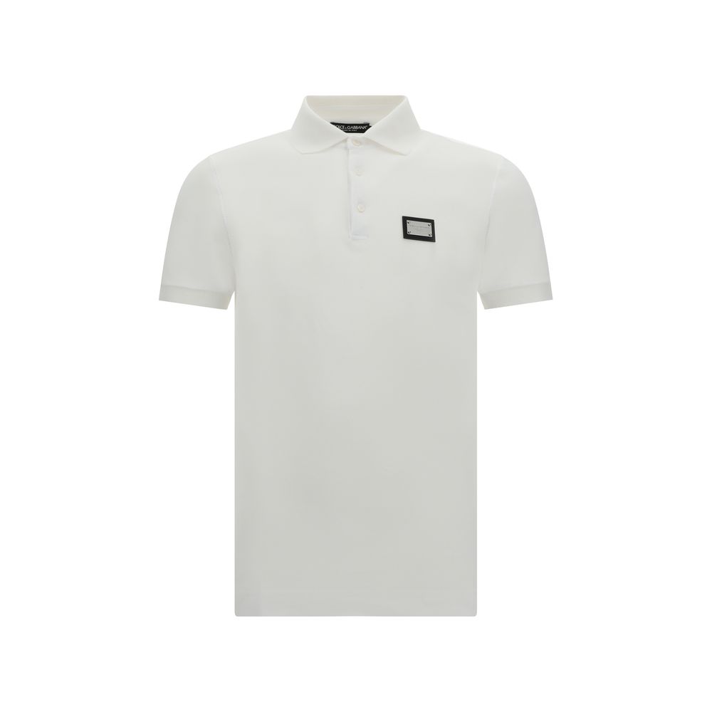 White Cotton Polo Shirt