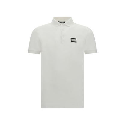White Cotton Polo Shirt