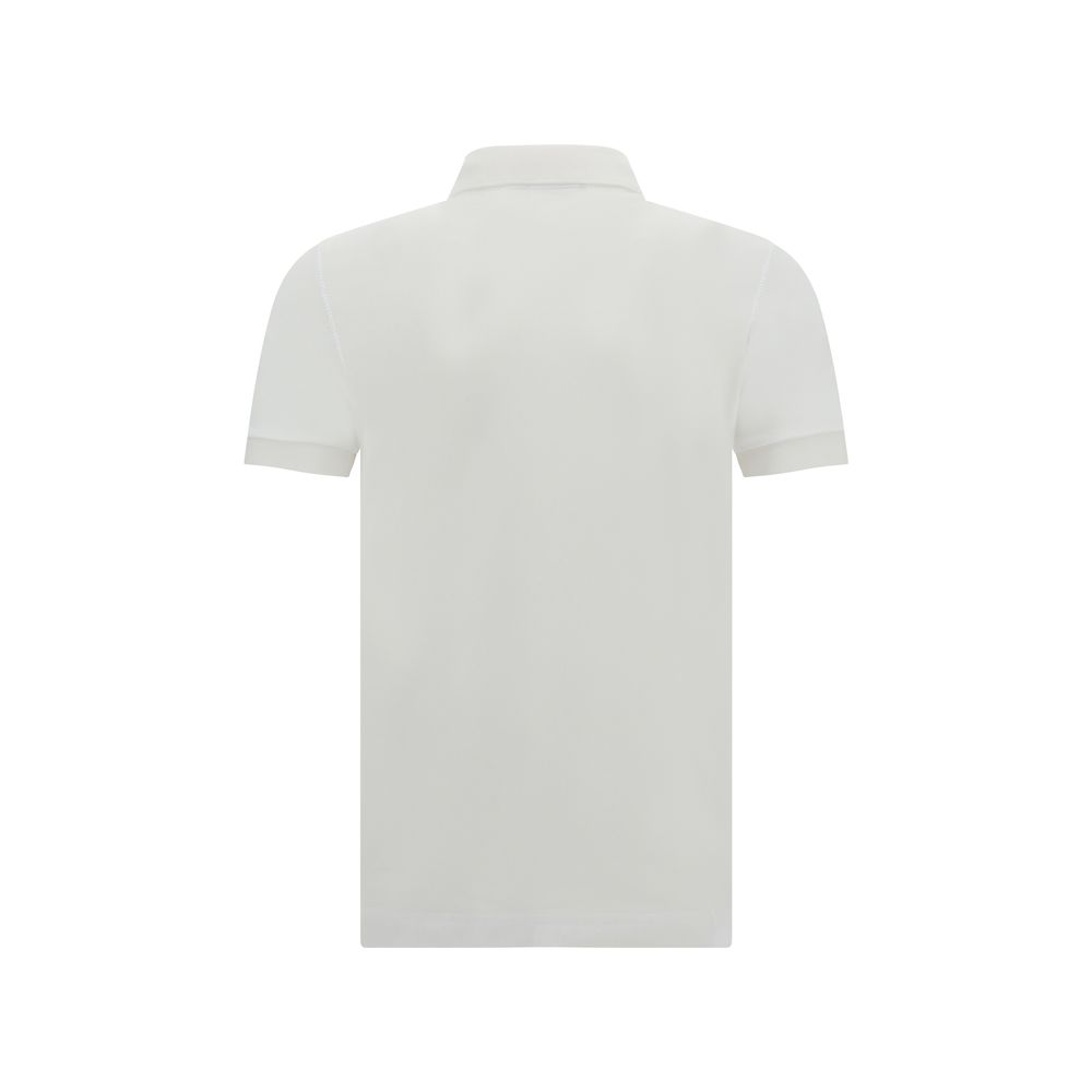 White Cotton Polo Shirt