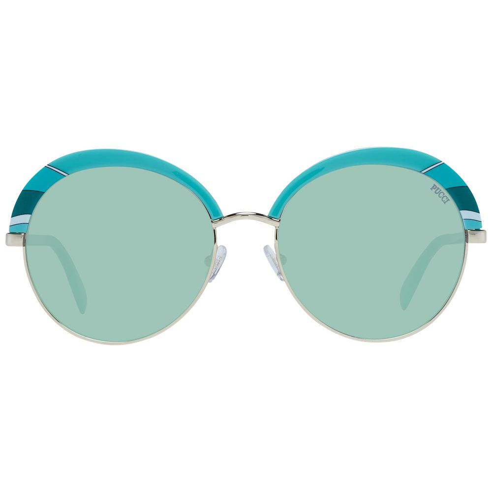 Turquoise Metal & Plastic Sunglasses