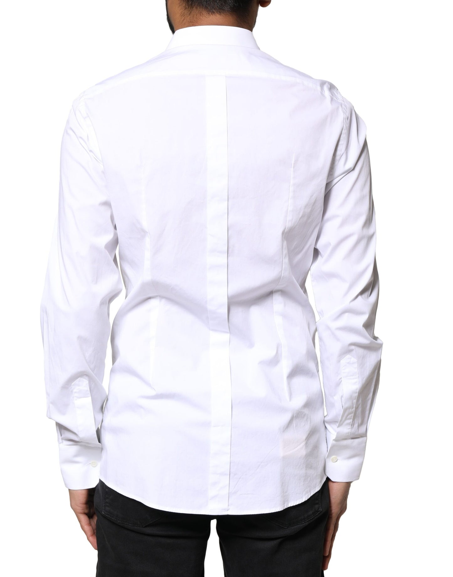 White GOLD Cotton Long Sleeves Dress Shirt