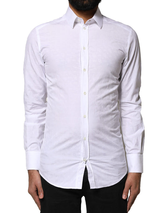 White GOLD Cotton Long Sleeves Dress Shirt