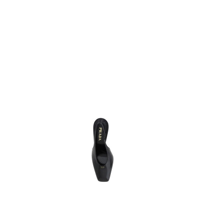 Black Calf Leather Pumps