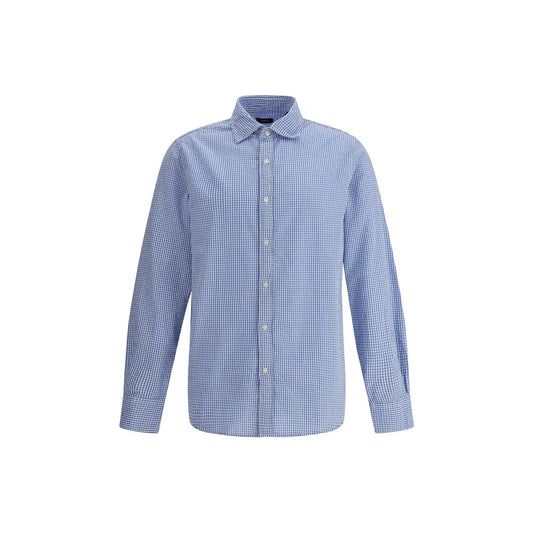 Light Blue Cotton Pattern Shirt