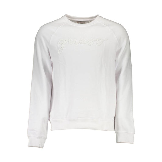 White Cotton Men Sweatshirt