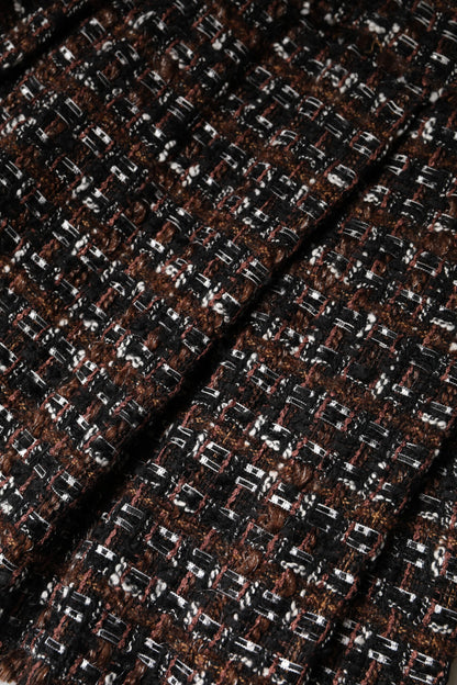 Multicolor High Waist Tartan Tweed Mini Skirt